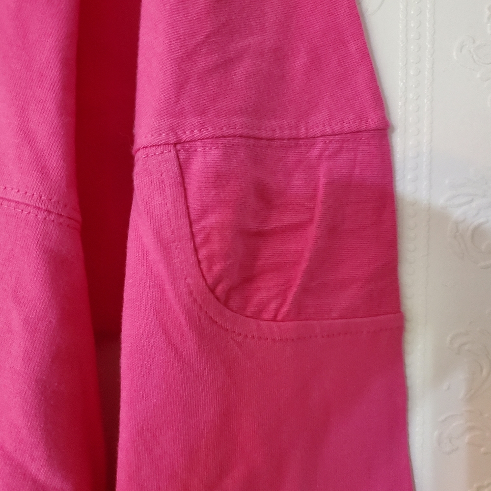 Womens fuchsia pink oversized Pennant sportswear Arlington sweatshirt sweater - Picture 15 of 16
